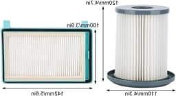 Haushaltsstaubsauger Hepa-filterelementkit Passend voor FC8732 FC8734 FC8736 FC8748 — thumbnail 2