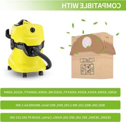 6 Pack Vacuum Bags voor Kärcher WD2 MV2 en andere modellen - Stofzakken voor krachtige reiniging en optimale filtratie — thumbnail 3