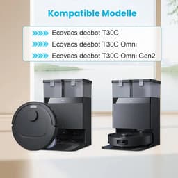 25-delige accessoirekit Geschikt voor Ecovacs Deebot T30C, T30C Omni en T30C Omni Gen2 robotstofzuigers: 2 hoofdborstels, 6 stofzakken, 4 filters, 6 dweilpads, 6 zijborstels en 1 reinigingsborstel. — thumbnail 3
