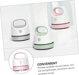 Draadloze Tafelstofzuiger - Mini Stofzuiger - Bureau Schoonmaken - USB Oplaadbaar - 3.9 x 3.4 Inch - Roze — thumbnail 3