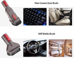 Accessoirepakket voor Dyson Gen5, V15, V12, V8, V11, V10 en V7 (Absolute, Detect, Animal, Outsize) – Vervangende borstels en opzetstukken voor draadloze steelstofzuigers — thumbnail 3