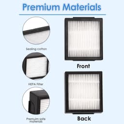 Filters geschikt voor iRobot Roomba i5 / J5/J5 PLUS, robotstofzuiger en dweil vervangingsfilteronderdelen, hoog efficiënt HEPA, set van 6 stuks — thumbnail 2