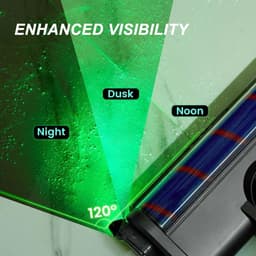 Allecto - LED Stofdetectie Lamp - Voor Stofzuiger - Universele Bevestiging - Groene Verlichting - Voor Dierharen - Effectief - Handig in gebruik - ... — thumbnail 3