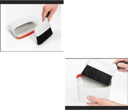Kleine Bezem Stoffer Set - Mini Reinigingsset - Bureau Schoonmaken - Delicate Haren - Compact Ontwerp - Afbeeldingskleur — thumbnail 3