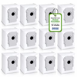DEGG® - 12x Stofzuigerzakken geschikt voor iRobot Roomba i7 i7+ i8 i8+ s9 s9+ j7 j7+ i3 i3+ i4 i4+ i5 i5+ i6 i6+ - roomba stofzuigerzak - perfecte pasvorm en hoge kwaliteit — thumbnail 1