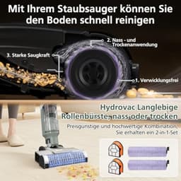 PromoHome Borstelfilter set voor Shark HydroVac XL 3-in-1 en Cordless Pro XL stofzuigers - 2 borstels, 2 filters en reinigingsborstel — thumbnail 2