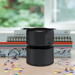Bureau-stofzuiger – Mini-bureauzuiger – USB-oplaadbaar – Bureau-stofverwijderaar – 360° draaibaar ontwerp – Ideaal voor scholen, kantoren en thuis — Wit — thumbnail 4