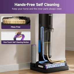Draadloze Nat & Droog Stofzuiger – 3-In-1 Schoonmaakmachine – Stofzuiger Mop Reiniger – Zelfreinigend Systeem – 45 Min Batterijduur – Rand- En Hoekreiniging — thumbnail 5