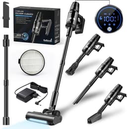 GoScrub® Steelstofzuiger Draadloos - 680W - Kruimeldief - 4 Opzetstukken - Stofzuiger 35kPa zuigkracht - Zonder zak op accu - Inclusief muurhanger - X680 Ultra — thumbnail 1
