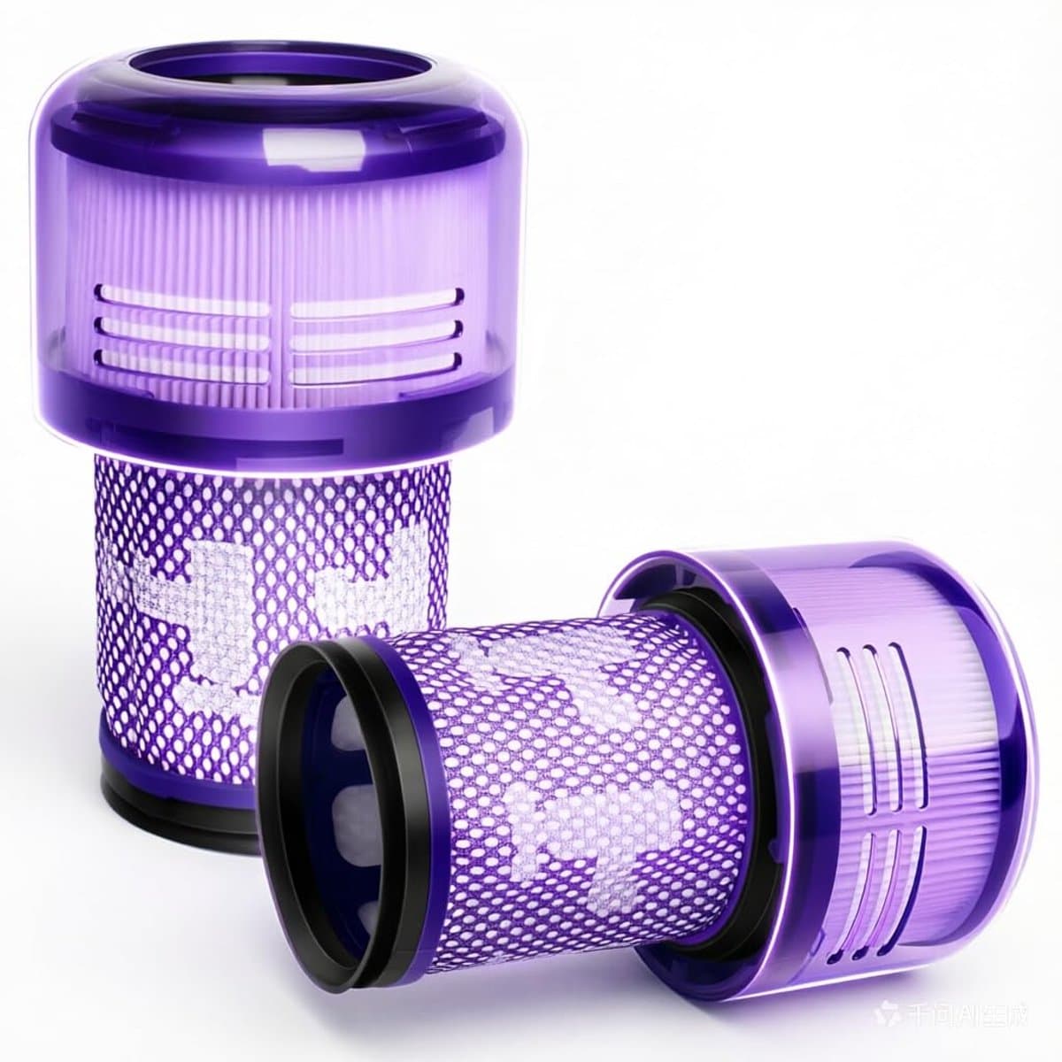 2 stuks Wasbare filters - compatibel met Dyson V12 Slim Detect Absolute draadloze stofzuiger - HEPA-filter vervangingsonderdelen — afbeelding 1