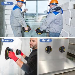 Set van 2 vacuüm zuignappen 20 cm voor glas en tegels met 230 kg draagkracht — thumbnail 4