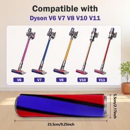 Allecto - Roller Brush - Dyson V6 V7 V8 V10 V11 - Anti-winding roller - Geschikt voor draadloze stofzuiger - Verwijdert huisdierhaar - Duurzaam en — thumbnail 4