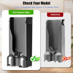 Allecto - Stofzuiger Docking Station - Oplaadstation - Lichtgewicht muurbeugel - Ruimtebesparend - Geschikt voor Dyson V12 - Hoogwaardige kwaliteit — thumbnail 5