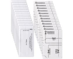 24stuks - filters geschikt voor Miele stofzuiger [Compact C1 & C2, Complete C2 & C3, S8340] 12 motorbeschermingsfilters en 12 uitlaatluchtfilters, vervangingsfilters geschikt voor Miele stofzuigers S4000, S5000, S6000
