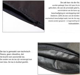 Bladblazer Zak Vervanging - Opvangzak Tuinafval - Tuinonderhoud Vereenvoudigen - Universele Pasvorm Ritssluiting - 27 x 17 x 5 cm — thumbnail 5