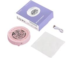Nagelstofverzamelaar - Manicure stofzuiger - Nagels schoonmaken - Stille werking - Compact design - Wit