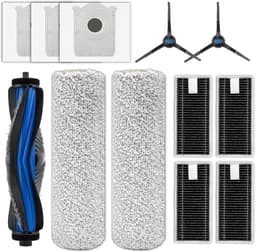 12-delige - 1 rolborstel, 2 borstelrollen, 2 zijborstels, 3 stofzakken, 4 HEPA-filters - Voor ECOVACS DEEBOT X8 Pro Omni/ X8 Omni robotstofzuiger — thumbnail 1