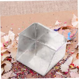 Mini Stoffer - Kleine Vuilblik - Bureau Opruimen - Stevig IJzeren Materiaal - 7 x 7 x 5 cm - Zilver — thumbnail 2