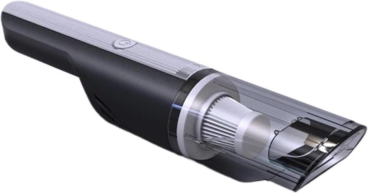 Handstofzuiger Mini - Draagbare Stofzuiger - Auto en Huis - Krachtige Zuigkracht - 120 Watt - Zwart — afbeelding 1