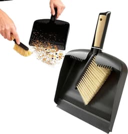 Mini bezemreiniger - Handstofborstel set - Snel opruimen - Houten handvat - Compact ontwerp - Niet gespecificeerd — thumbnail 1