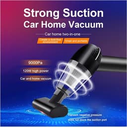 Draadloze Handstofzuiger - Draagbare Stofzuiger Auto - Auto en Thuis Schoonmaken - 9000PA Hoge Zuigkracht - 500 Gram - One Color — thumbnail 4