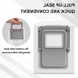 Stofzuigerzakken voor robotstofzuigers, meerlaags vlies, lekvrij design, 4 stuks, 2,5 liter capaciteit, accessoires voor optimale reiniging — thumbnail 3