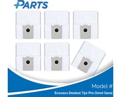 Ecovacs Deebot T50 Pro Omni Gen2 Stofzakken (6 Stuks, Plus.Parts® alternatief voor DDB030041)