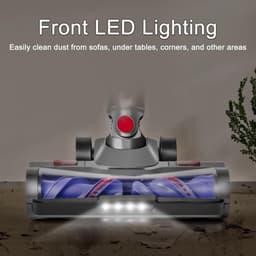 Gemotoriseerde elektrische turboborstel vervangende stofzuigerkop voor Dyson V7 V8 V10 V11 V15, vloerborstelaccessoire met directe aandrijving en LED-lampjes — thumbnail 3