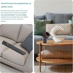 Stofzuiger mondstuk - Universele borstels set - Meubelreiniging - Adapter binnendiameter 32/35mm - Voor thuis en auto - Stofverwijdering - Zwart - Meerdere maten - 5 stuks — thumbnail 5