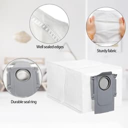 10 x Stofzuigerzakken geschikt voor Roborock Q Revo / P10/P20/V20/S8 - stofzak vervanging — thumbnail 4
