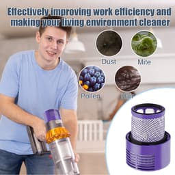 Nafilter Geschikt voor Dyson V10/SV12 stofzuiger 2-pack — thumbnail 4