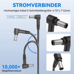 Oplaadkabel voor V10, V11, V12, V15, SV11, SV11, SV12, SV14, SV15, SV20, SV22 stofzuiger, accu-handreiniger, absolute acculader — thumbnail 4