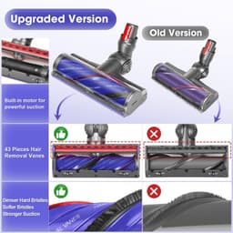 Vloerzuigmond borstel voor V12 Detect Slim / V12 Origin vloerborstel accessoires elektrische borstel Motorhead Direct Drive elektrische turboborstel reserveonderdelen reiniger kop — thumbnail 3