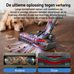 Draadloze Steelstofzuiger 45 kPa - 550W - Tot 50 Min Gebruikstijd - Anti-Klitborstel - Afneembare Accu - LED-Display - Voor Dierenhaar Tapijt en Harde Vloeren - ME03 — thumbnail 3