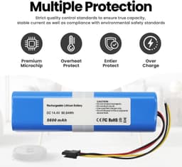 Stofzuigeraccu - 14,4 V - 5600 mAh - voor Conga 4090/4490/4590/4690 — thumbnail 3