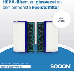 SQOON® - Luchtfilter geschikt voor Filter Dyson luchtreiniger HEPA o.a. DP04/HP04/TP04 - Model 969048-05 — thumbnail 3