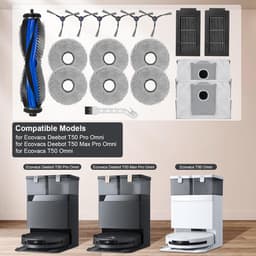 18-delige Accessoirekit Geschikt voor Ecovacs Deebot T50 Pro Omni/T50 Max Pro Omni/T50 Omni Stofzuigerrobots — thumbnail 2