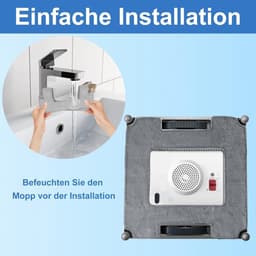 Allecto plus - Set van 8 herbruikbare reinigingspads voor raamreinigingsrobot - Microvezel-wisdoeken voor Ecovacs W2 PRO / W2 Pro Omni / W2 Omni — thumbnail 2