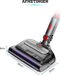 Somstyle Mop Dweil Met Zuigmond Geschikt Voor Dyson V7, V8, V10, V11, & V15 Steelstofzuiger - Stofzuiger Accessoires - Zwart — thumbnail 2