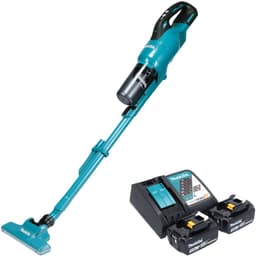 Makita DCL 286 FRF2 accustofzuiger 18 V 0,25 l borstelloos + 2x accu 3,0 Ah + oplader — thumbnail 1