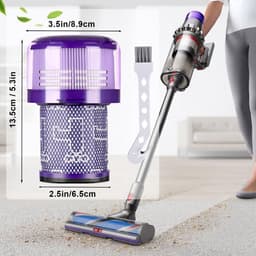 Vervangende Filter Geschikt voor Dyson V12 Detect Slim Absolute/Total Clean/Extra/Fluffy – HEPA Vervangfilter Filter Accessoire – Herbruikbaar # 971517-01 — thumbnail 4