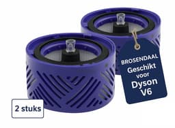 Brosendaal V6 Postfilter - Geschikt voor Dyson V6 Steelstofzuiger - SV03 SV05 SV06 SV07 - Wasbaar HEPA Filter - 2 stuks — thumbnail 1