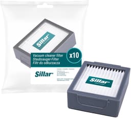 Sillar, set 10 stofzuigerfilters, HEPA filters, anti-allergeen, geschikt voor schoonmaakrobot iRobot Roomba serie E I J, E4, E5, E6, E7, Combo I5/I8/J5 PLUS, I3, I3+, I4, I4+, I5, I5+, vervanging, 5x6.5x2 cm — thumbnail 4