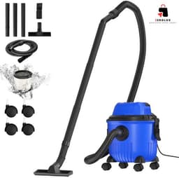 Equal to None - Stofzuigers - Nat en droogzuiger - 3800W - 15L - HEPA-filter en sponsfilter - Droogzuigen, natzuigen en blaasfunctie voor bladeren of vuil - vloerborstel, verlengbuizen, slang en mondstukken - 32 × 32 × 36,5 cm - Blauw — thumbnail 1