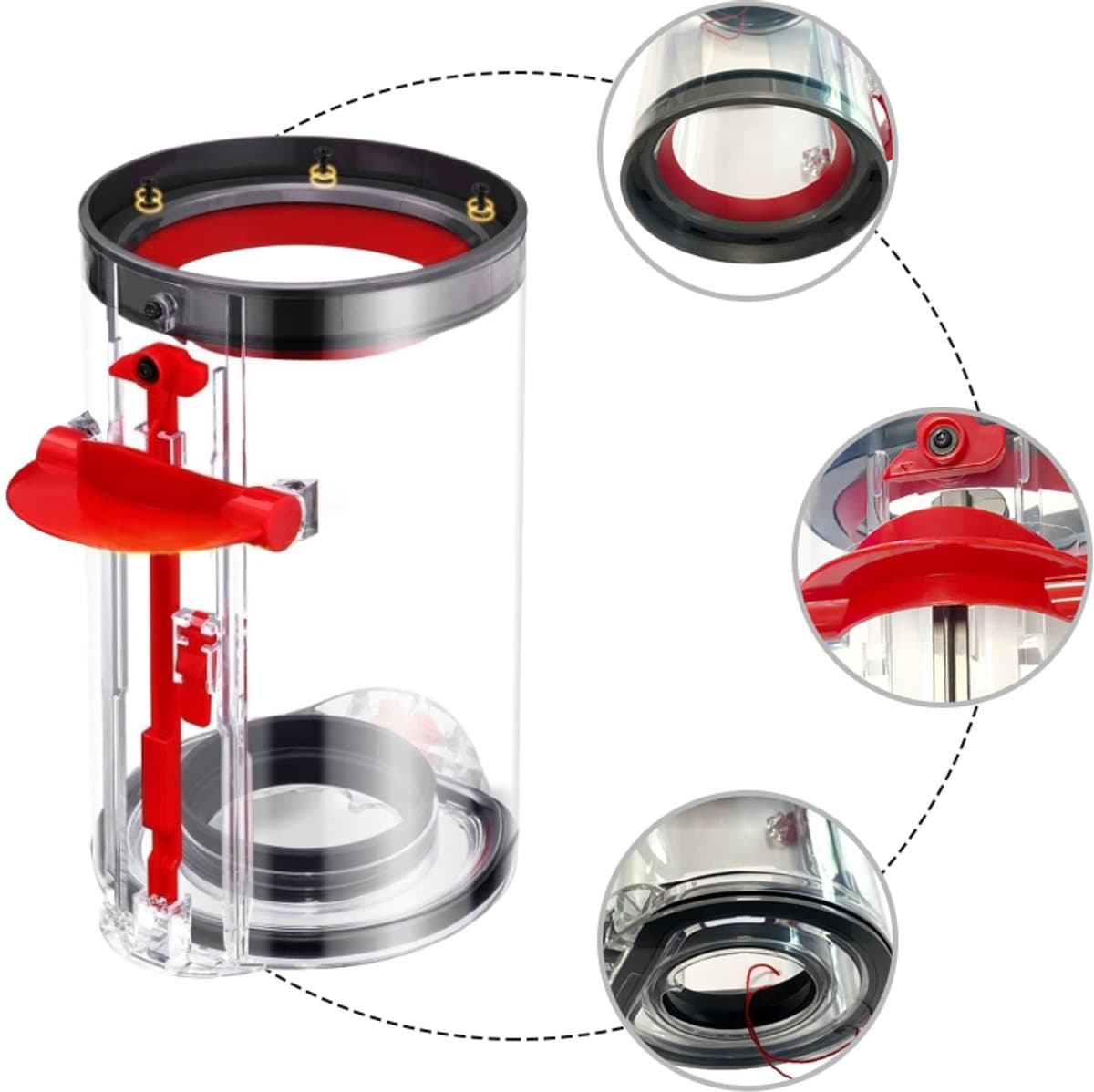 Vervangende stofbak + filter Geschikt voor Dyson V11, V15, SV14, SV15, SV22 stofzuigers — afbeelding 1