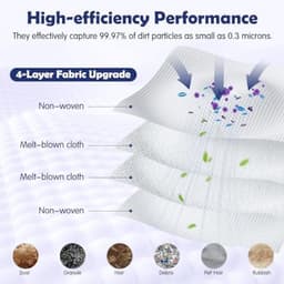 PRomoHome 10 stuke - 3L Stofzakken voor Roborock Q7 M5+/L5+/Q10 S5+/Q10 X5+/Q5 Pro+/Q5 Max+/S8 Pro Ultra/S8+/S7 MaxV Ultra/Q7 Max+/Q8 Max+ Stofzuiger,Afzuigstation,Stofzuigerzakken,Reserveonderdelen — thumbnail 4
