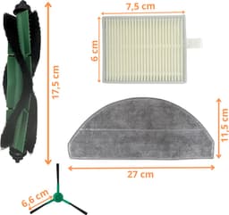 Accessoirespakket voor iRobot Roomba Combo Essential - Filter/Dweil/Zijborstel/Afzuigrol — thumbnail 4