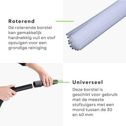 Universele Stofzuigerborstel - Autostofzuiger - 32 cm - Universeel - Voor Stofzuigers - Borstel - Accessoire — thumbnail 3