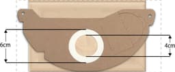 10x Dparts stofzuigerzakken geschikt voor Karcher WD2 en MV2 series - nr. 6.904-322.0 — thumbnail 5