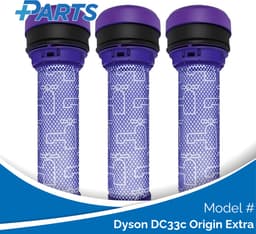 Dyson DC33c Origin Extra Filters (3 Stuks, Plus.Parts® alternatief voor 923413-01) — thumbnail 1